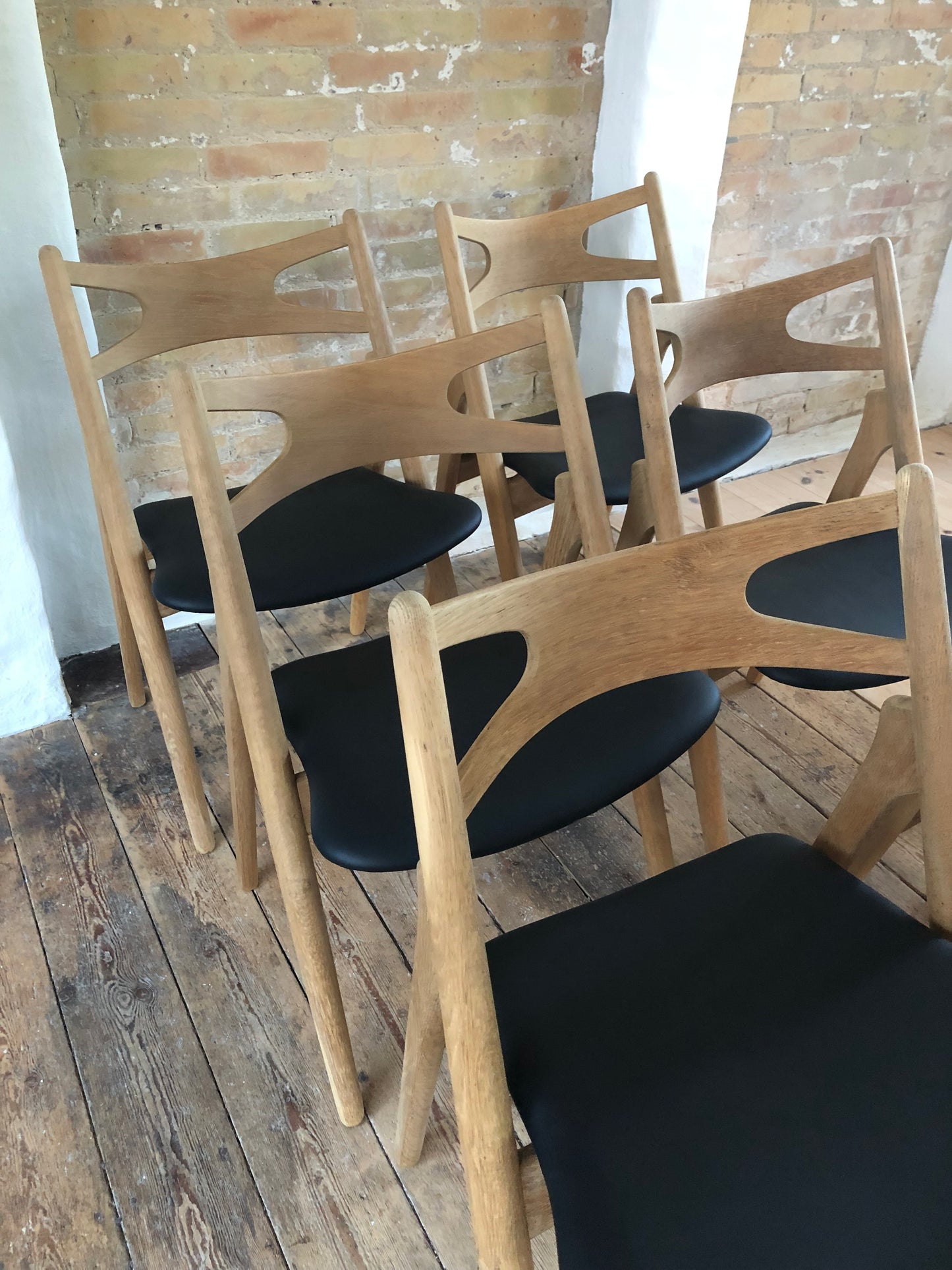 Wegner CH29 reupholstered in semi-aniline leather from CAMO