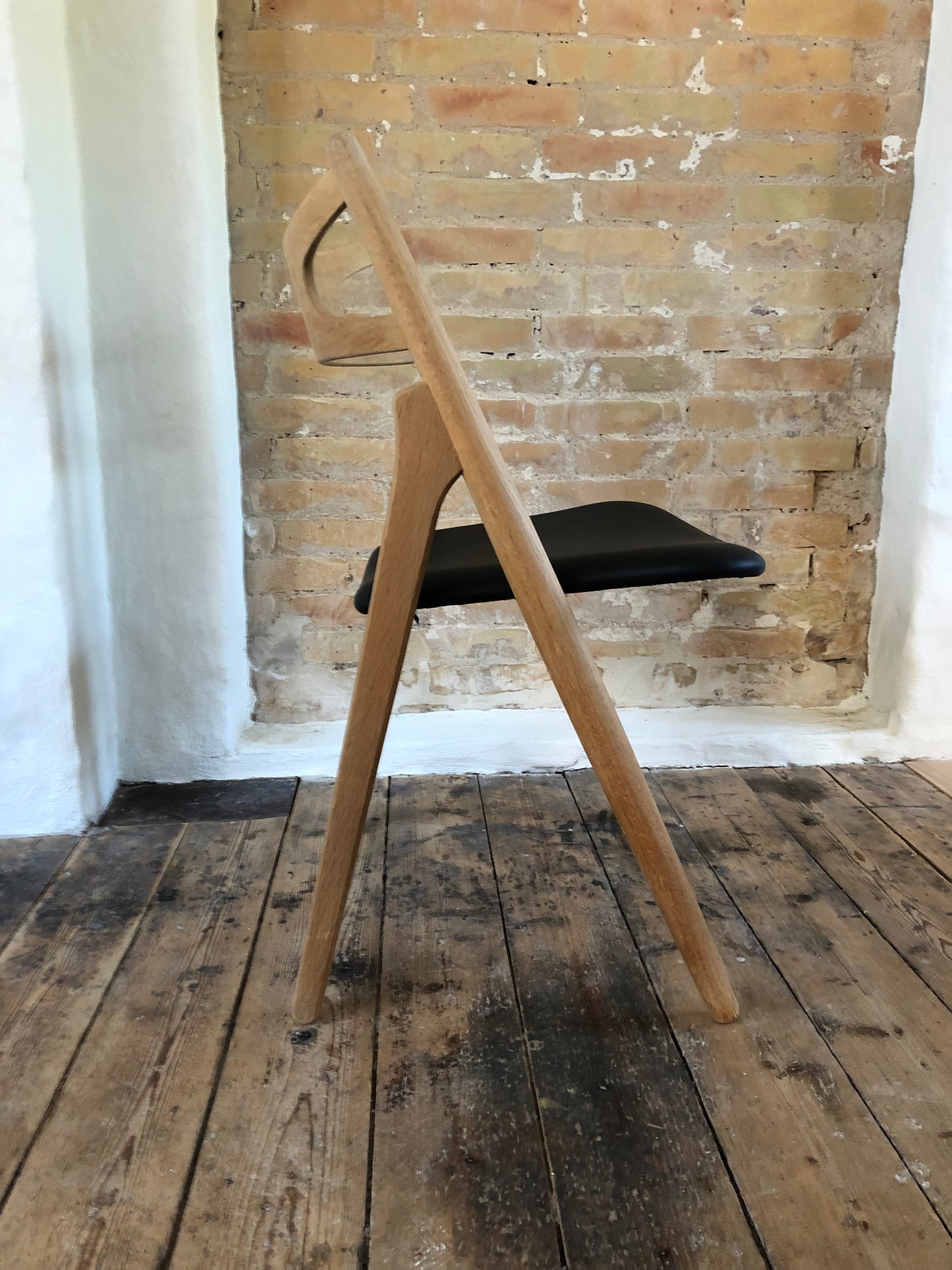 Wegner CH29 reupholstered in semi-aniline leather from CAMO