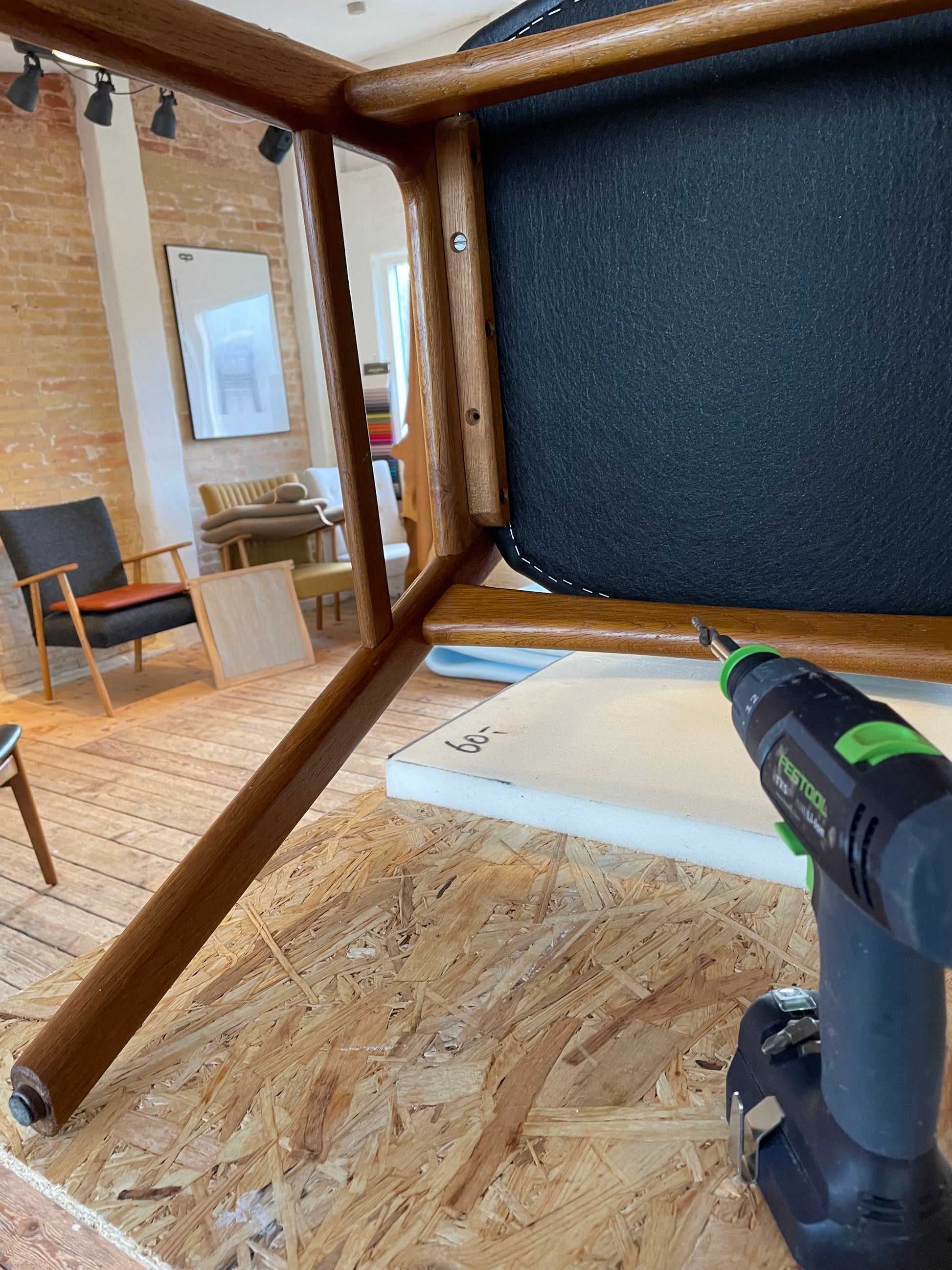 Ompolstring af spisestuestole