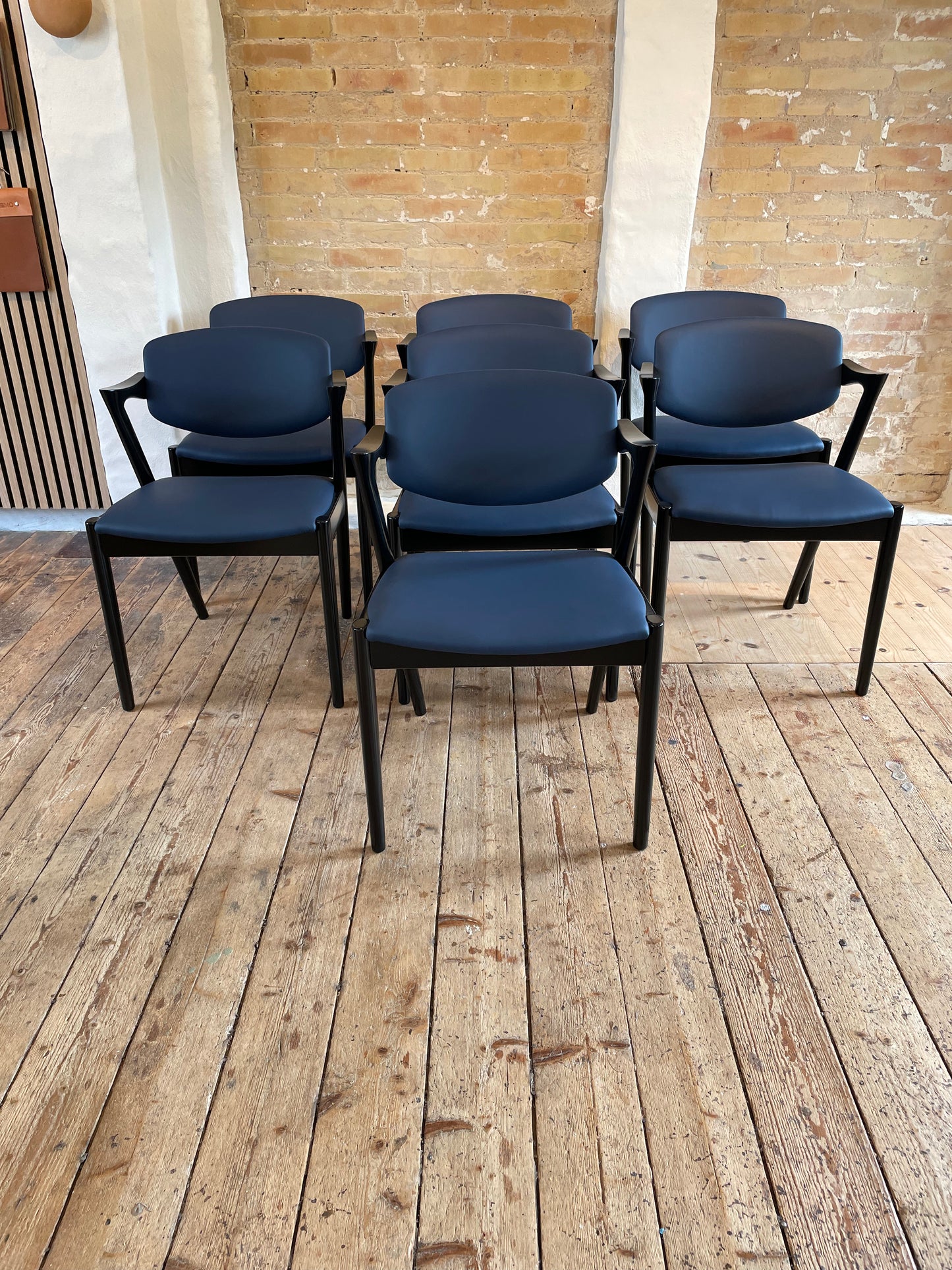 Mørkeblå læder Kai Kristiansen model 42