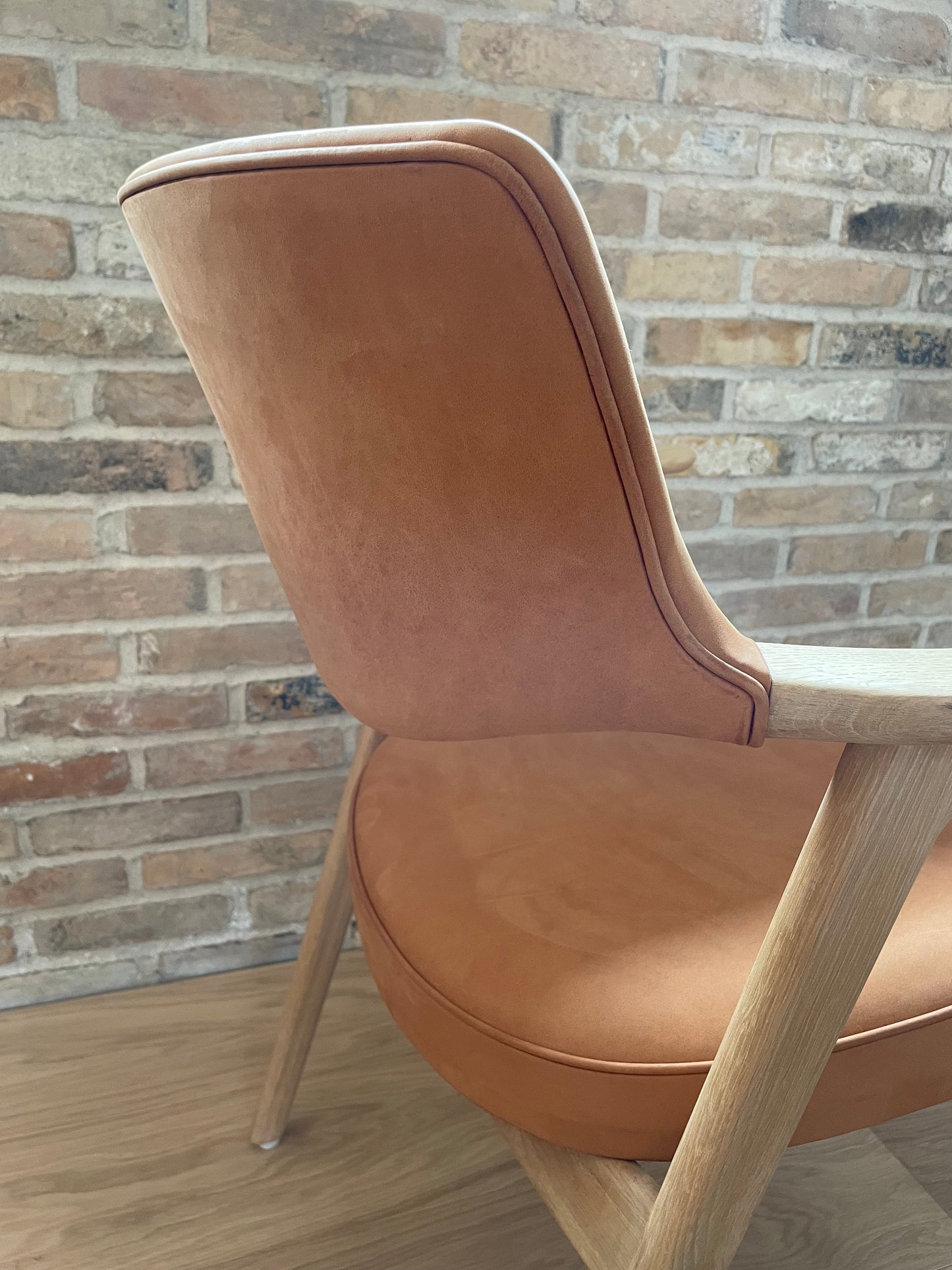 Upholstery of Erik Kirkegaard model 43 in Dunes leather from Sørensen