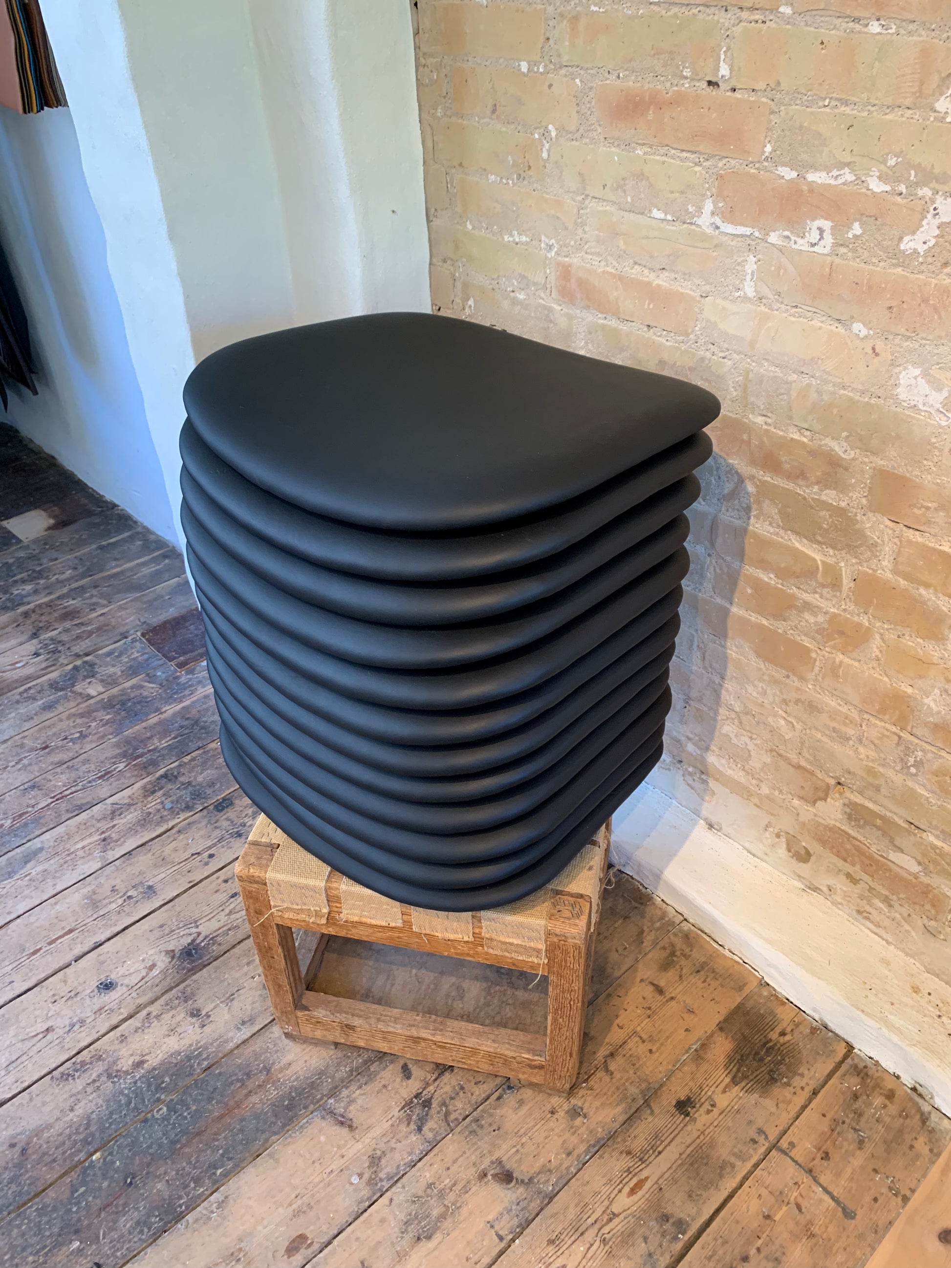 Stolesæder ompolstret i læder