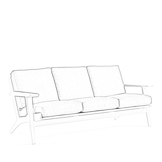 Wegner GE290 3 personers sofa hynder