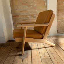 Indlæs billede til gallerivisning Wegner ge290 i cognac anilin læder