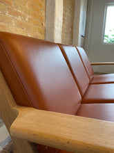 Indlæs billede til gallerivisning Hyndesæt til Wegner GE290 3-personers sofa i cognac-farvet semi-anilin læder fra CAMO